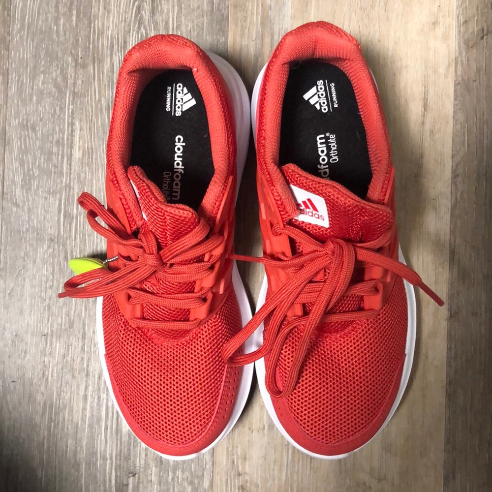 Adidas Red Cloudfoam Ortholite Size 5.5 New
